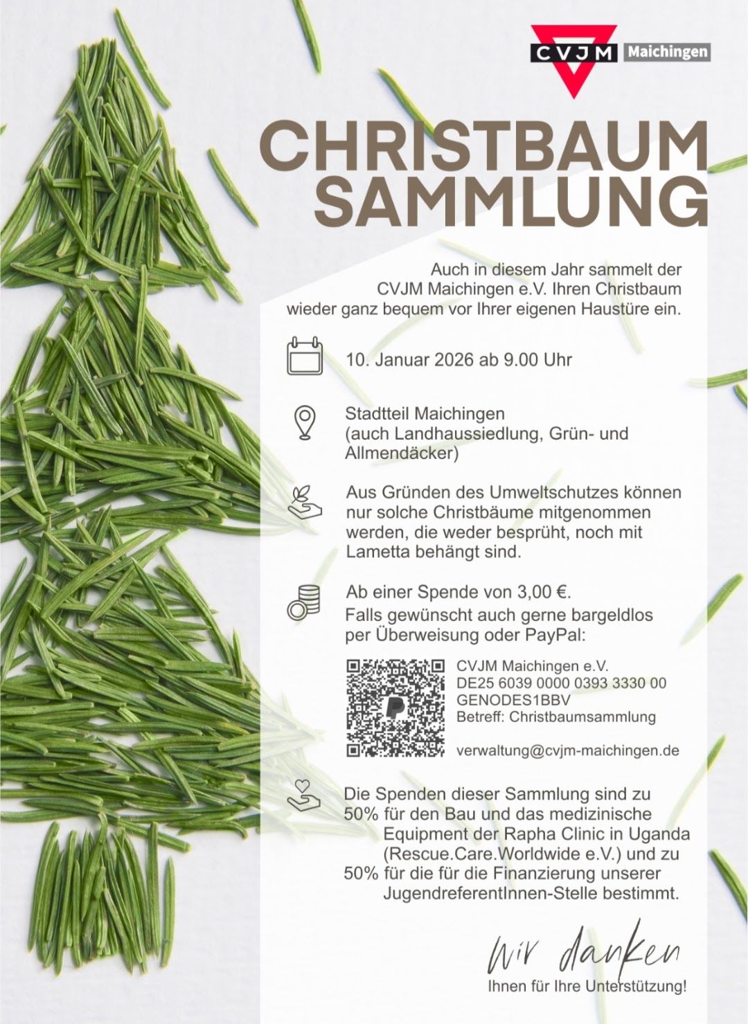 Christbaumsammlung 2026